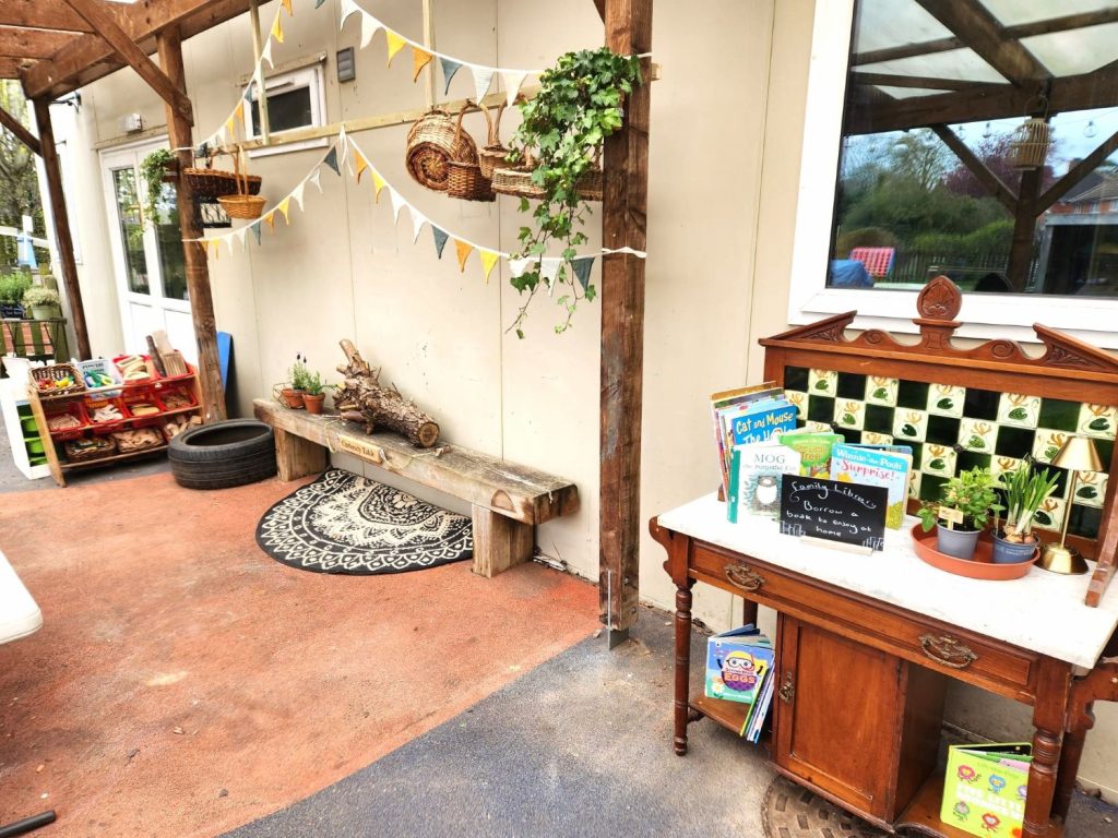 the curiosity corner at Blue Windmill Nursery Rugby