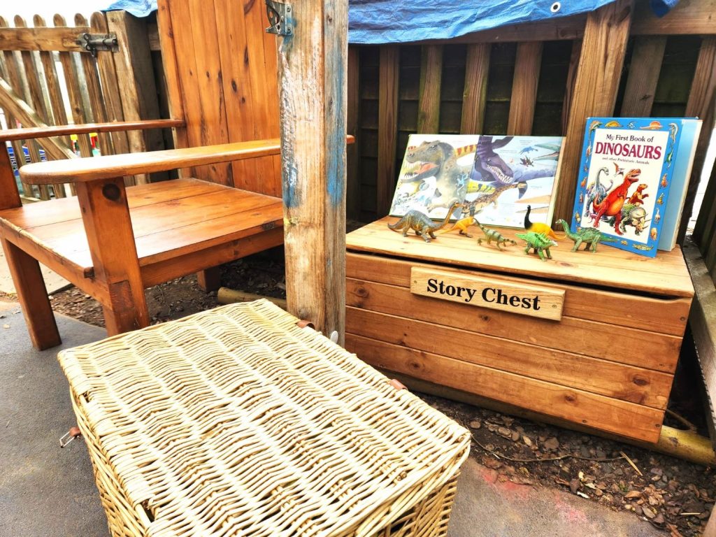 curiosity corner nursery rugby story chest